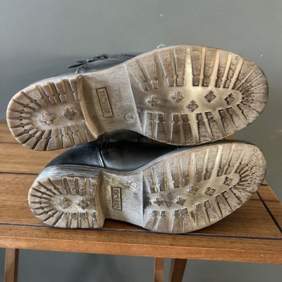 ROAN Leather Tall Shaft Boots Size 7 Color Grey/ White - Picture 10 of 12